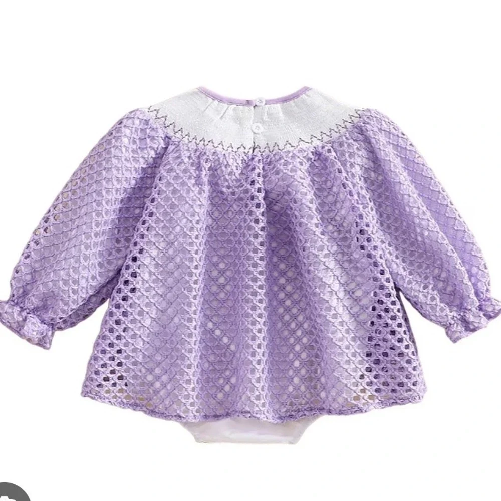 NWOT crochet Halloween outfit romper playsuit 3-6 Months U50